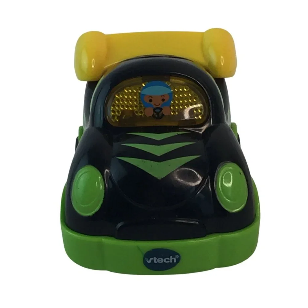 vTech Go Go Smart Wheels Green Black Race Car Lot of 2 Vehicles Tested‎
